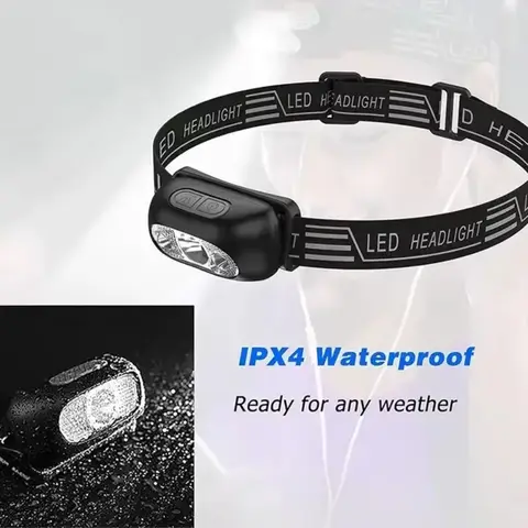 Rechargeable motion-sensor headlamp